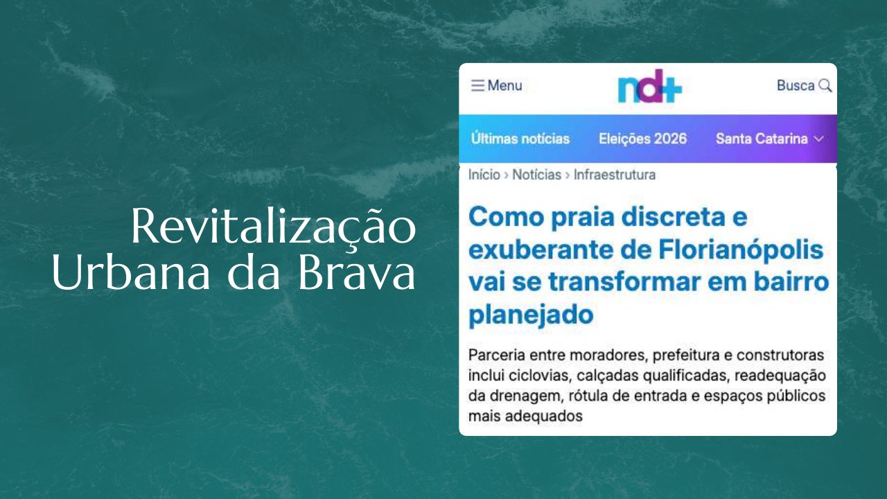 Notícia sobre a proposta urbana